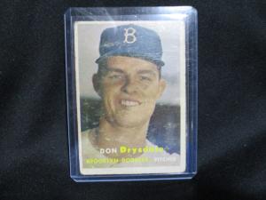1957 Topps Don Drysdale Rookie Card DODGERS