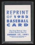1991 Topps Mickey Mantle Yankees Card #1952 RARE
