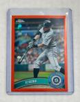 Ichiro 2011 Topps Chrome Orange Refractor Card