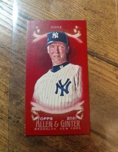 2021 Topps Allen & Ginter X Red Mini David Cone