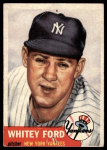 1953 Topps Whitey Ford Yankees Baseball Card