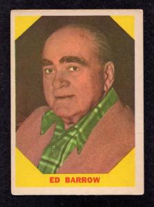 1960 Fleer Ed Barrow Yankees HOF Baseball Card