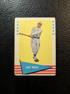 1961 Fleer Baseball Greats Zack Wheat HOF Card