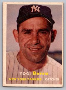 1957 Topps Yogi Berra Yankees Card #2