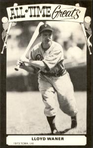 1973-80 TCMA Lloyd Waner All-Time Greats Postcard