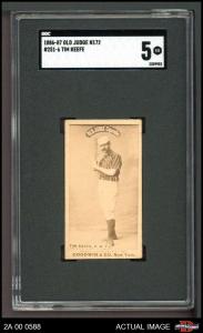 1887 Tim Keefe Old Judge N172 HOF Card