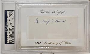 2010 Burleigh Grimes Autograph 10/15 PSA/DNA