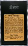 1940 Play Ball Hank Greenberg Card #40