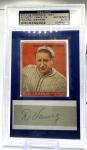 Dazzy Vance 2013 Goudey Cut Signature Autograph