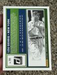 Lou Gehrig Blue Foil Laser Parallel #55 2025