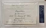 2010 Burleigh Grimes Autograph 10/15 PSA/DNA