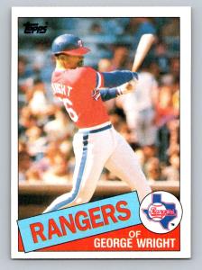 1985 Topps George Wright Baseball Card #443