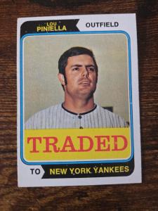 1974 Topps Lou Piniella Baseball Card