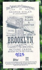 2025 Allen & Ginter George Sisler Mini /25