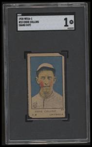 1920 W516-1 Eddie Collins Hand Cut Card