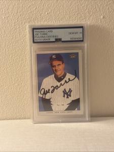 2003 Topps Joe Torre Autographed Card Gem MT 10