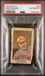 1923 Tris Speaker W515-2 Hand Cut Card