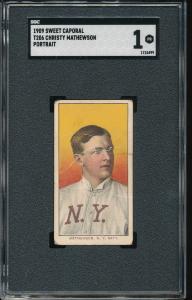 T206 Christy Mathewson Portrait SGC 1 Card