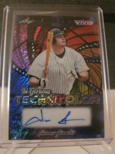 Jason Giambi Leaf Autographed Card 2/5