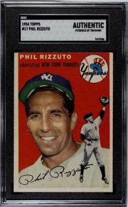 1954 Topps Phil Rizzuto #17 Yankees Card