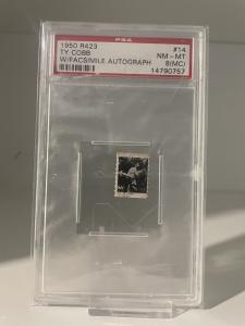 1950 Ty Cobb R423 Facsimile Autograph PSA 8