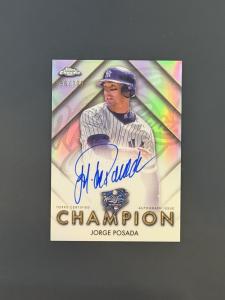 Jorge Posada 2025 Topps Chrome Auto #WSC-JP
