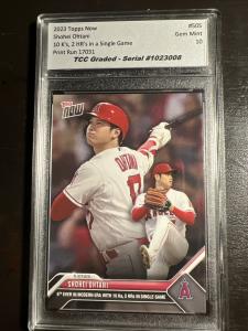 2023 Topps Shohei Ohtani 10 K’s 2 Homers Gem Mint