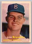 1957 Topps Don Drysdale Rookie Card