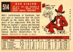 1959 Topps Bob Gibson Rookie Card Reprint