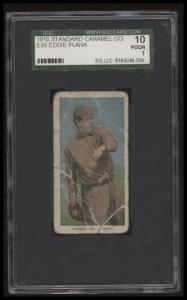 1910 E93 Eddie Plank Caramel Sports Card
