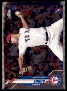 2020 Topps Chrome Brock Burke Texas Rangers 3 Card Lot