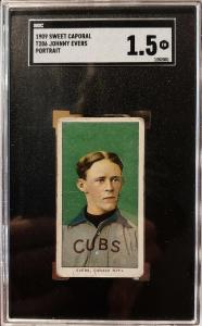 1909-11 T206 Johnny Evers Portrait SGC 1.5