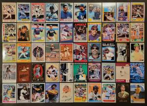 50 Reggie Jackson Baseball Cards Collection