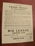 Frankie Frisch 1976 TCMA St. Louis Cardinals Card