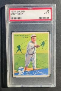 1934 Goudey #6 Dizzy Dean Baseball Card