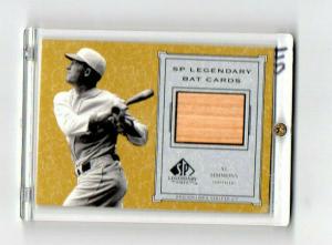 2001 SP Legendary Cuts Al Simmons Bat Card