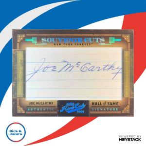 2005 Playoff Prime Cuts Joe McCarthy Auto Card