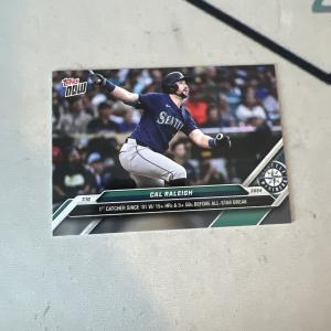 Cal Raleigh 2024 Topps Now #406 Seattle Mariners Card