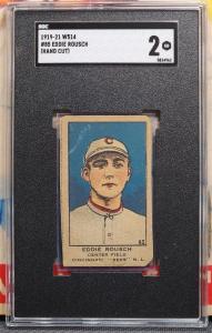 Eddie Roush 1919-21 W514 Hand Cut Card #85