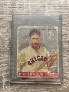 1933 Hazen Ki-Ki Cuyler Goudey Baseball Card #23