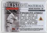 2002 Topps Tribute Heinie Manush Milestone Materials Card