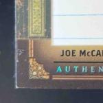 2005 Playoff Prime Cuts Joe McCarthy Auto Card