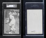 1921 Max Carey Exhibits Card SGC 4.5 HOF