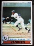 1979 Topps Mickey Rivers Yankees Baseball Card