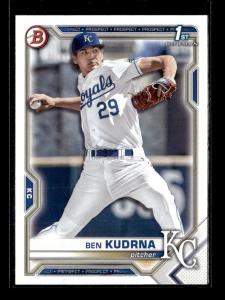 2021 Bowman Draft Ben Kudrna Royals Card Lot