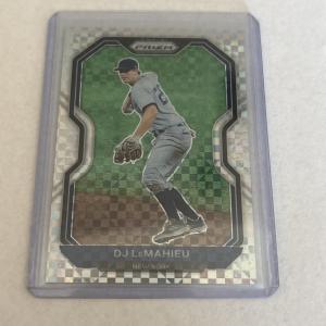 2021 Panini Prizm DJ LeMahieu Power Plaid #/75