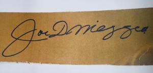 Joe DiMaggio Signed Yankees Baseball Autograph