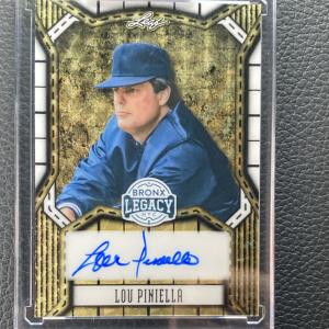 Leaf 2025 Lou Piniella 1/1 Yankees Autograph Card