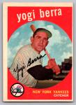 1959 Topps Yogi Berra Yankees Card #180