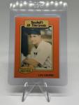 1987 Hygrade Lou Gehrig All-Time Greats Card